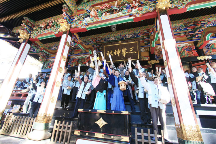 三峯神社の節分祭「ごもっとも神事」